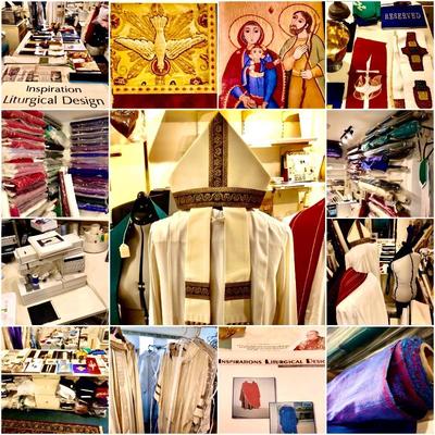 🔴TO SEE FABRICS,  GO TO LAST FEW PAGES OF PICS... Captain Patterson’s late wife, Linda, owned a liturgical vestment’s business. Approx...