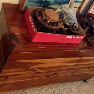 Wooden Storage Trunk