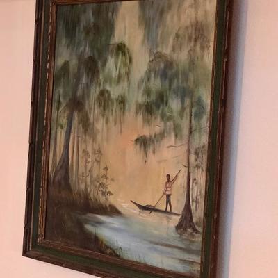 Bayou Painting 
Swamp
River
Canoe