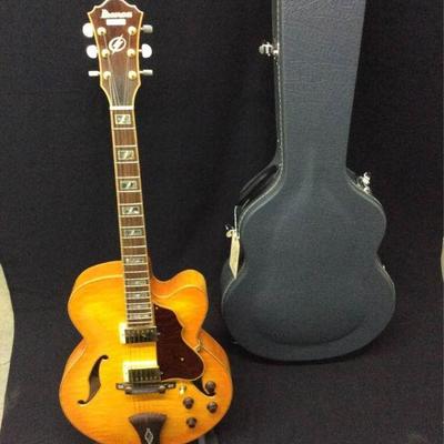 GGG035 Ibanez Artcore AF125 AMB Guitar & Hard Case