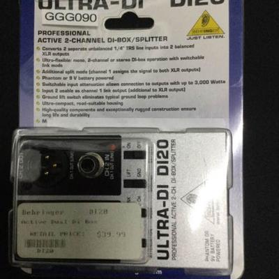 GGG090 Behringer Ultra-DI 2-channel Active DI / Splitter