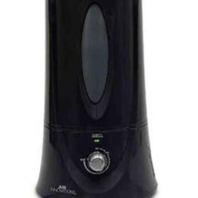 Air Innovations 1.1 Gallon Clean Mist Ultrasonic Humidifier in Black
