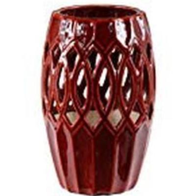 #10 Pierced Vase - Red