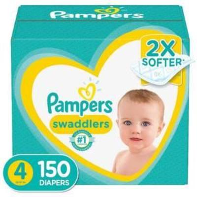 Pampers Swaddlers Disposable Diapers One Month Supply - Size 4 (150ct)