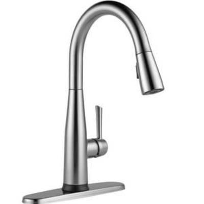Delta Faucet 9113T-AR-DST Essa Single Handle Pull-Down Kitchen Faucet with Touch2O Technology and MagnaTite Docking, Arctic Stainless