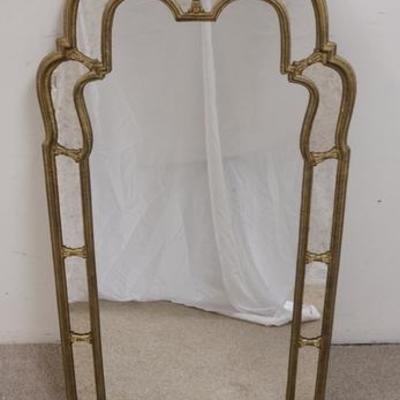 1030	LARGE MIRROR IN GOLD FRAME. 27 3/4 IN X 51 IN

