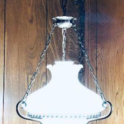 Hanging lamp.