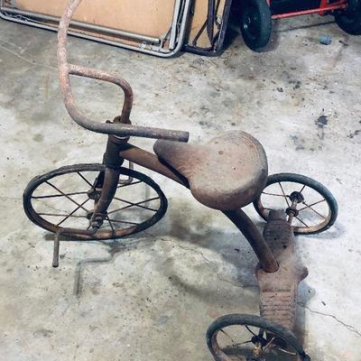 Antique tricycle.