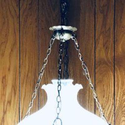 Matching hanging lamp.