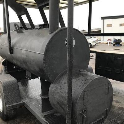 Portable Custom Made BBQ Pit on Trailer