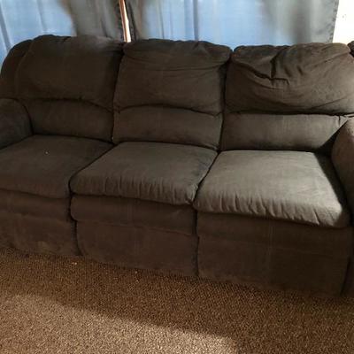 Flex steel sofa with recliners