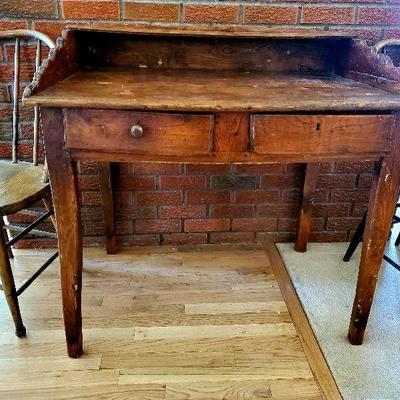 Circa 1740 English Oak Clerks desk