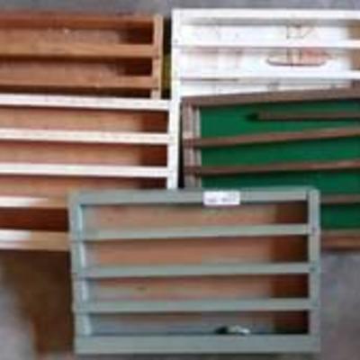Divided Wood Trays Lot