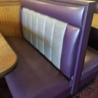 (8) Restaurant Booths Purple