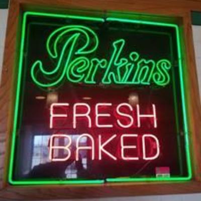Perkins Fresh Baked Neon Sign
