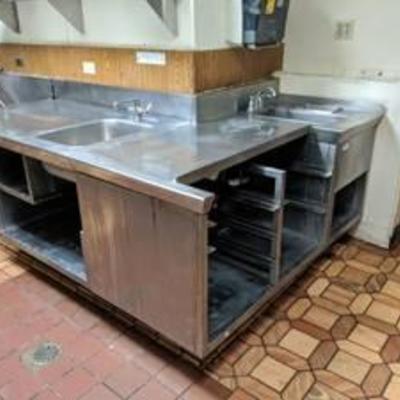 Hand Washing Station With Two Sinks