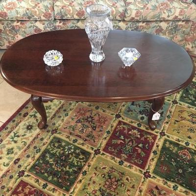 small wooden coffee table 