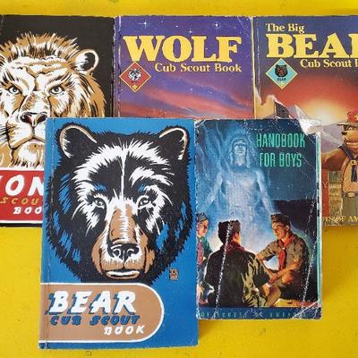 Variety of Vintage Cub Scout Books