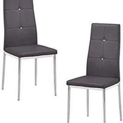 Best Master Furniture Chapman Modern Living Parson Chairs - Set of 2 white