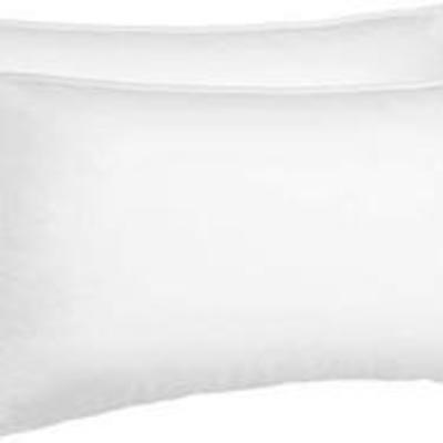 AmazonBasics Down Alternative Bed Pillows for Stomach and Back Sleepers, Set of 2, Soft Density, King