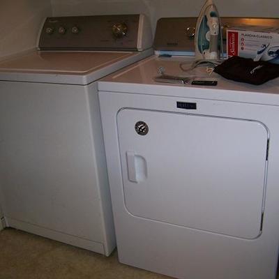 Whirlpool washer and Maytag electric dryer