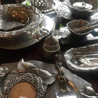 Pewter Serving Dishes