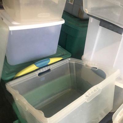 Lots of Storage Tubs with Lids