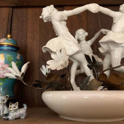 Cloisonne Vases, Cloisonne Cats, Dancing Children Statue