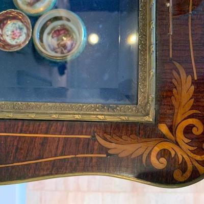 Bronze Mounted Display Case with Inlay