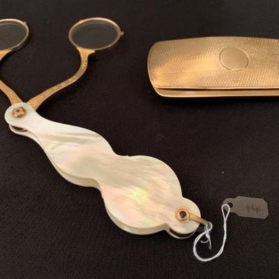 Over 1000 Pairs of Unique, Antique and Collectible Eyewear, 9 Carat Gold Antique Eye Glass Case