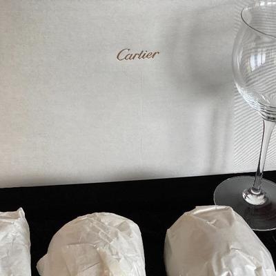 Cartier new wine glasses in a box
