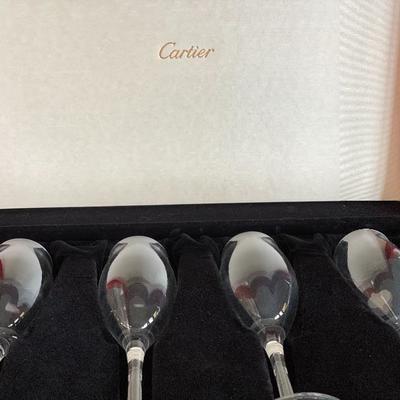 Cartier new champagne glasses in a box