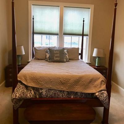 Queen size four poster bed frame only $300