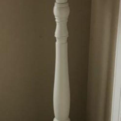 Pottery Barn floor lamp with pink shade $75