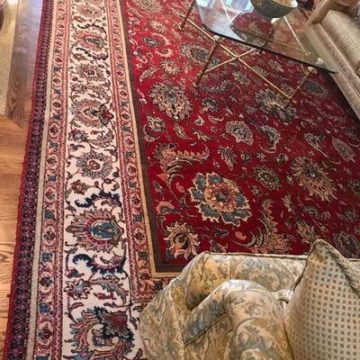 Wool hand knotted rug $3,500
15'2" X 11' 1"
original price $10,000