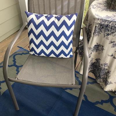 Out door chair $25 each 6 available
