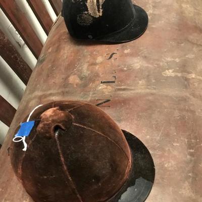 Brown velvet riding hat $45