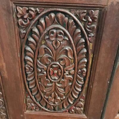 Hand carved cabinet $2,500