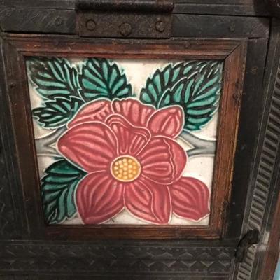 Chest with ceramic tiles $695