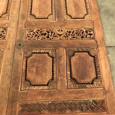 Pair of carved doors $2,000