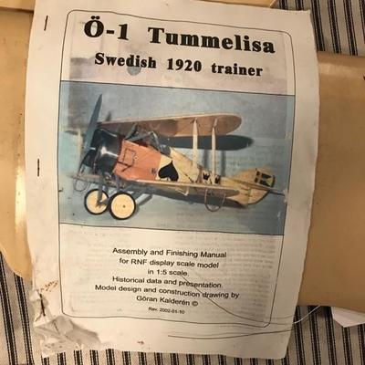 Swedish 1920 model airplane $95
