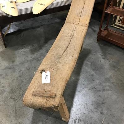 Antique hand carved bench $350