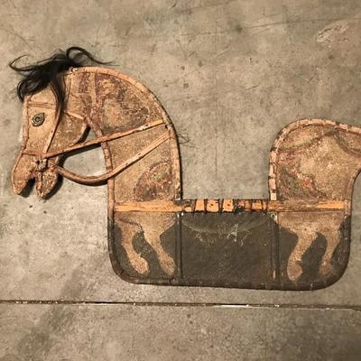 Painted wicker horse $65 
2 available