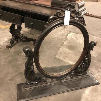 Antique vanity and mirror $895