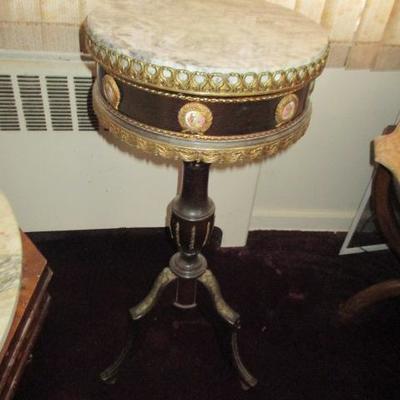 Marble top Limoges Accent Table 