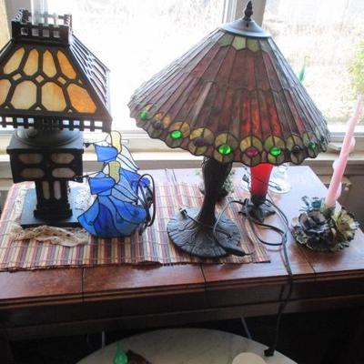 Huge HSN~QVC Shopper TONS! Of New Stained Glass Lamps 