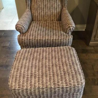Broyhill Chair and Ottoman