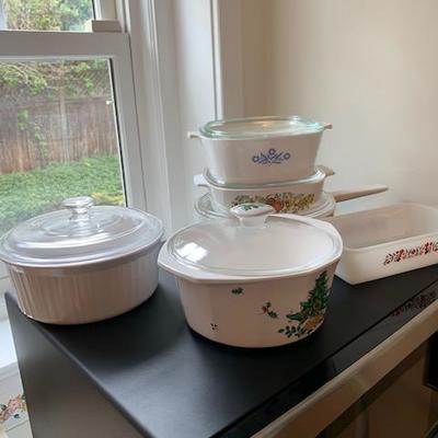 Corning and Other Bake Dishes $12 each
