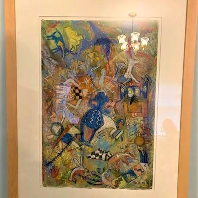 "Chimayo" Dick Deyer Pastel on Paper Local Artist
