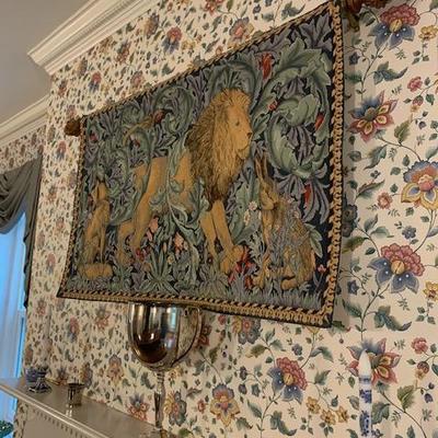 LION TAPESTRY $150